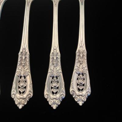 Wallace ‘Rose Point’ Sterling Flatware Set (B4-MG)