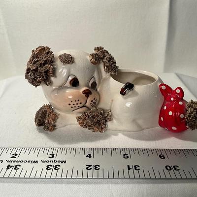 Vintage Puppy planter marked japan