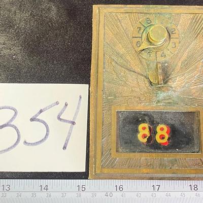Vintage Safety Deposit Box Door