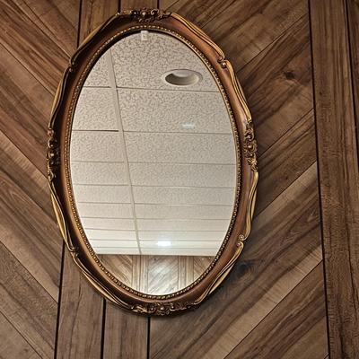 Wood Framed Oval Mirror (BB-MG)