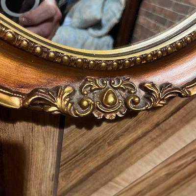 Wood Framed Oval Mirror (BB-MG)