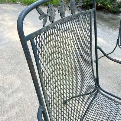 Outdoor Metal Patio Table & Four (4) Chairs Set