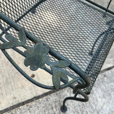 Outdoor Metal Patio Table & Four (4) Chairs Set