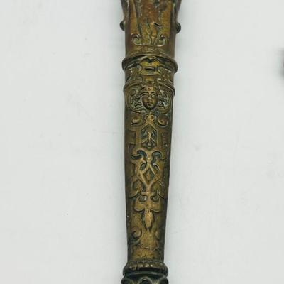 Antique Ornate Brass Scissors