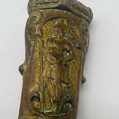 Antique Ornate Brass Scissors