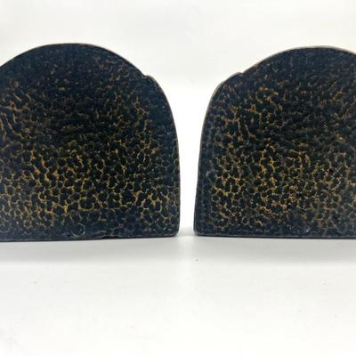 Vintage Cast Iron "End of the Trail" Indian on Horse Bookends - Set of 2