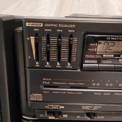 Sharp Radio/CD/Cassette Player w/Two Speakers & More. (BDF-JS)