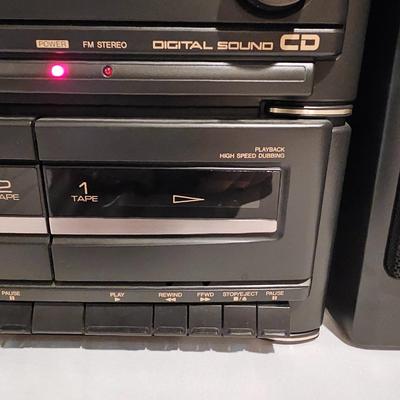 Sharp Radio/CD/Cassette Player w/Two Speakers & More. (BDF-JS)