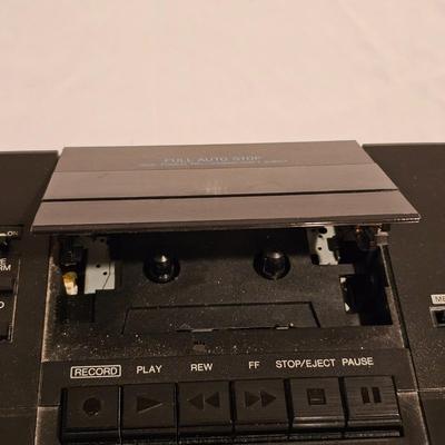 Sharp Radio/CD/Cassette Player w/Two Speakers & More. (BDF-JS)