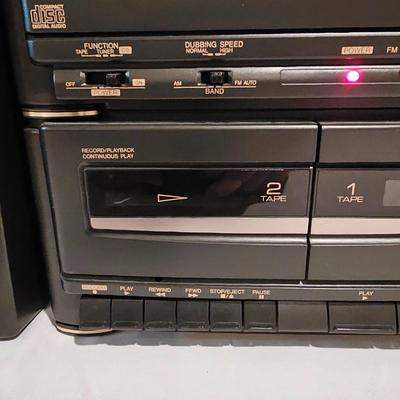 Sharp Radio/CD/Cassette Player w/Two Speakers & More. (BDF-JS)