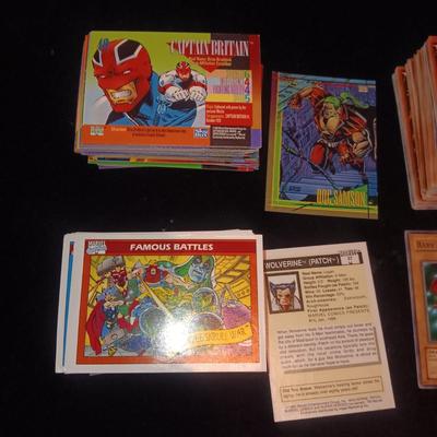 VARIETY OF TRADING CARDS
