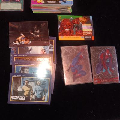 VARIETY OF TRADING CARDS
