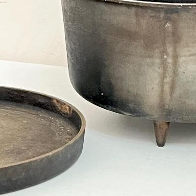 Vtg. Cast Iron Three (3) Legged Bean Pot