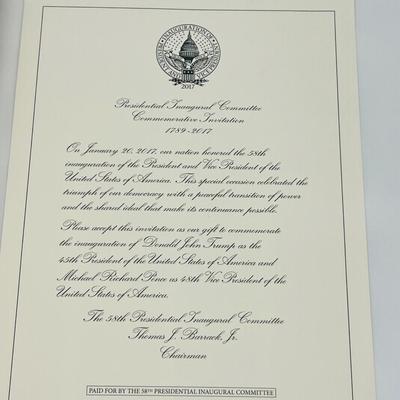 Presidential Inaugural Invitation & Letters to Trump by Trump, Donald J. Book