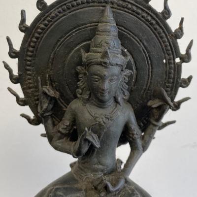 Sitting Bronze Buddha Figurine
