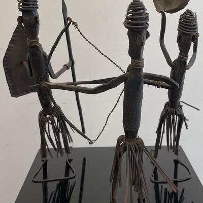 Collection 20th Century African Warrior figurines