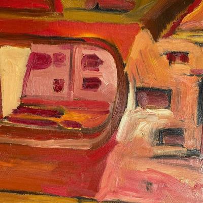 Signed Passeri Oil Painting on Board