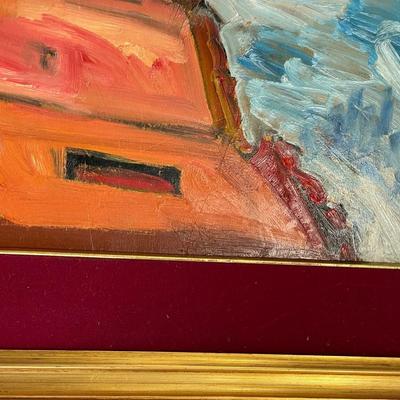 Signed Passeri Oil Painting on Board