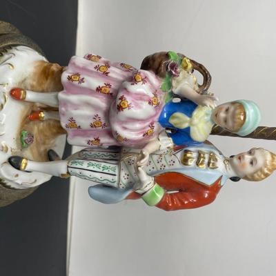 Pair Victorian Dancers Table Lamp