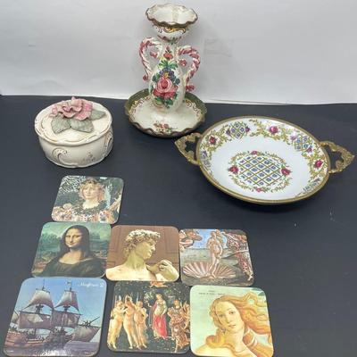 Prussiaa Porcelain Collection w/ Coasters