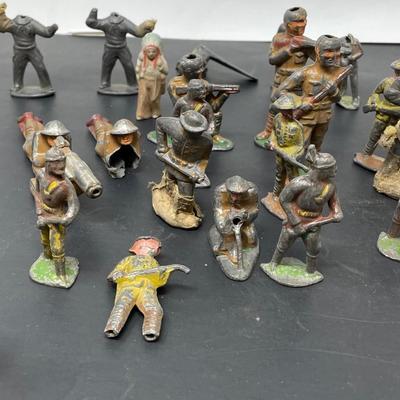 Collection Vintage Manoil Lead WW1 Toy soldiers