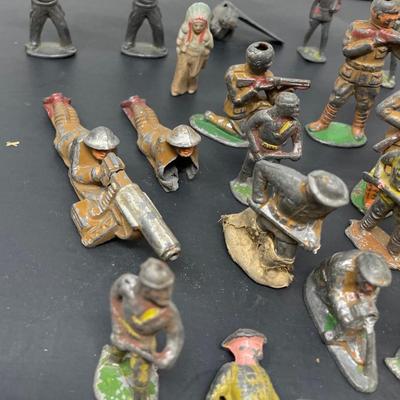 Collection Vintage Manoil Lead WW1 Toy soldiers