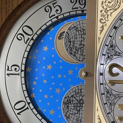 Vintage Ridgeway Grand Father Clock/ Works