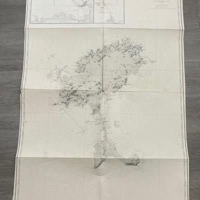MER MEDITERRANEE/ ILES BALEARES/ IVICE ET FORMENTERA/ d' apres la Carte levee de 1895 a 1897 a 1897
