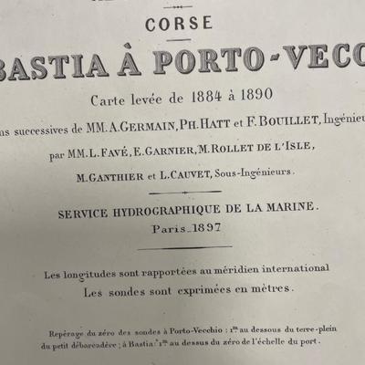 MER MEDITERRANEE/ CORSE/ DE BASTIA A PORTO- VECCHIO/ Carte levee de 1884 a 1890