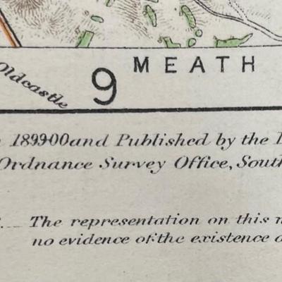 ORDNANCE SURVEY OF IRELAND/ Sheet No. 79/ CAVAN, LEITRIM, LONGFORD, MEATH & WESTMEATH Revised 1899