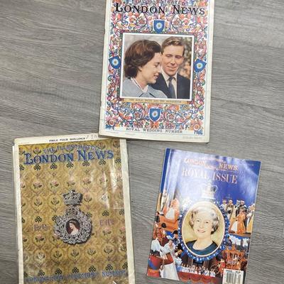 3 British Royal Family/ Illustrated London News Magazines