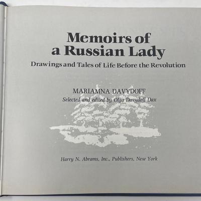 Book "Memoirs of a Russian Lady" by Marianna  Davydoff