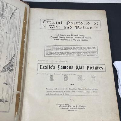 "Portfolio of War and Nation" Prepared from Government Records in the Department of War
