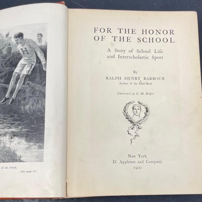 "For the Honor of the School" by Ralph H. Barbour 1920