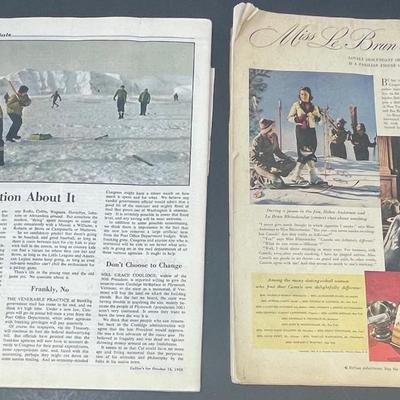 Two 1930's Magazines "Collier's" and "Pictorial Review"