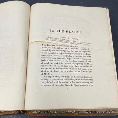 "A History of the Early Part of the Reign of James the Second" by Charles James Fox 1808