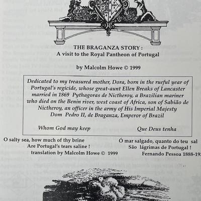 The Braganza Story, Malcolm Howe