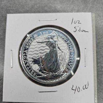 1oz silver Britannia coin