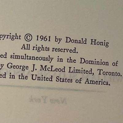 Donald Honig, Walk Like a Man