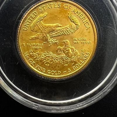 1/10 oz. GOLD 2018 American Eagle Gold Coin In Case