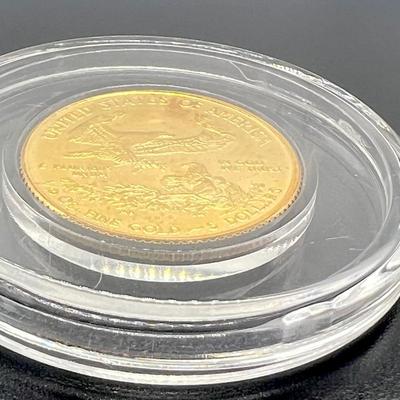 1/10 oz. GOLD 2018 American Eagle Gold Coin In Case
