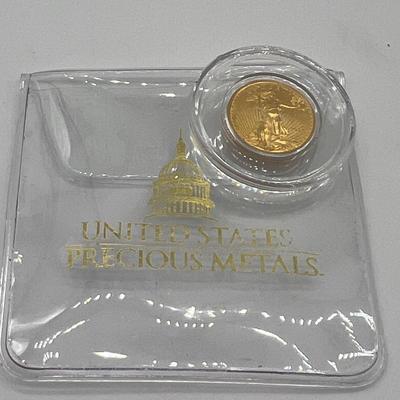 1/10 oz. GOLD 2018 American Eagle Gold Coin In Case