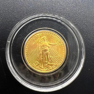 1/10 oz. GOLD 2018 American Eagle Gold Coin In Case