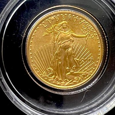 1/10 oz. GOLD 2018 American Eagle Gold Coin In Case