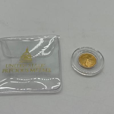 1/10 oz. GOLD 2018 American Eagle Gold Coin In Case
