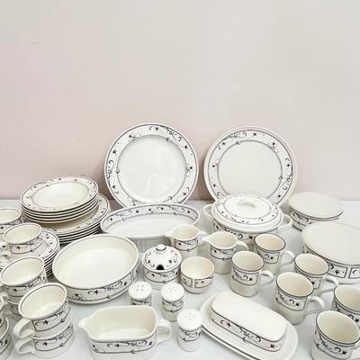 MIKASA ~ Annette ~ Lot Of 51 Miscellaneous Pieces Of Dinnerware