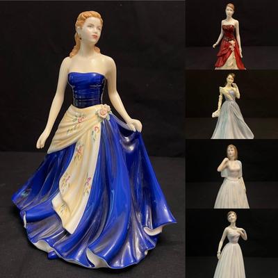 Royal Doulton - 'Pretty Ladies', 'Classics' & 'In Vogue' China Figurines (DR-RG)