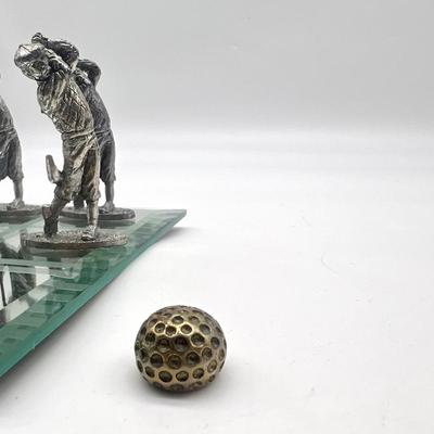 Pewter Golf Tic Tac Toe Game