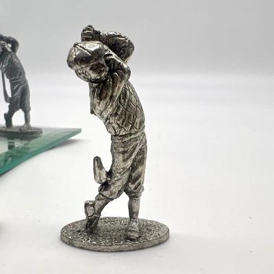 Pewter Golf Tic Tac Toe Game