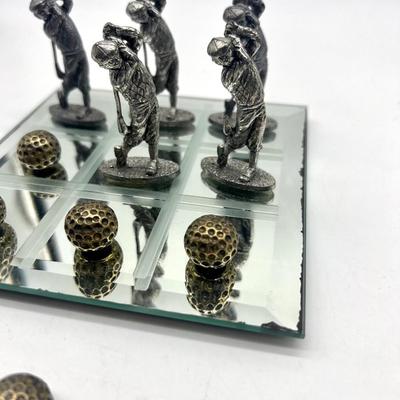 Pewter Golf Tic Tac Toe Game